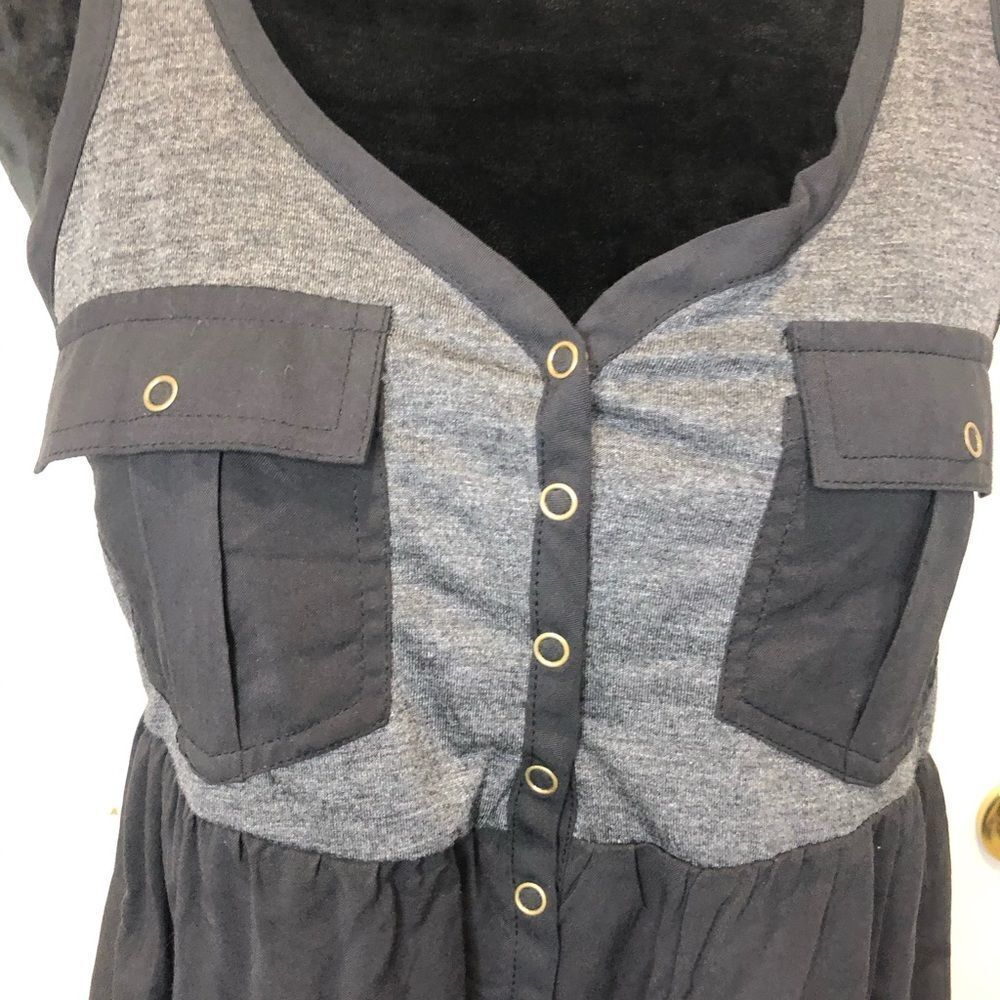 Rewind black and gray racerback hi low dress small - Picture 3 of 8